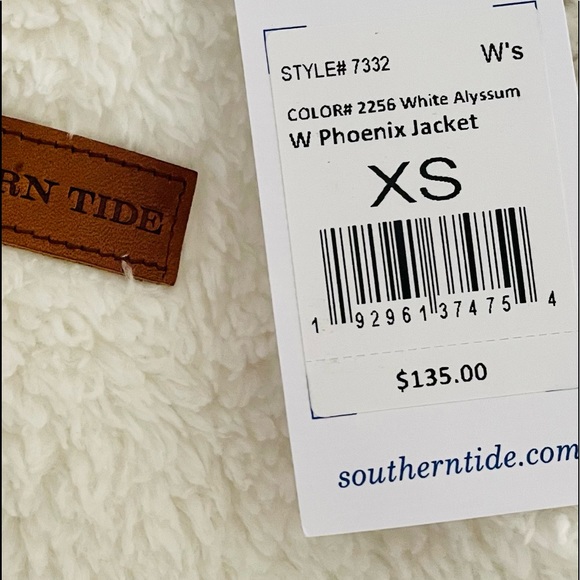 🆕 NWT Southern Tide Fleece Zippered Jacket in Cream - X-Small - Picture 7 of 7